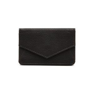 Leather Business Card Holder with Snap