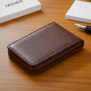 Elegant Leather Business Card Holder